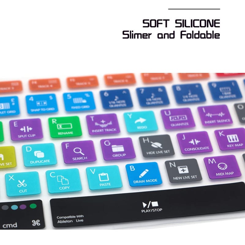 HRH Serato DJ Functional Shortcuts Hotkey Silicone Keyboard Cover Skin for MacBook Air 13,for MacBook Pro13/15/17 (with or w/Out Retina Display, 2015 or Older Version),for iMac Older,USA/European - Image 5